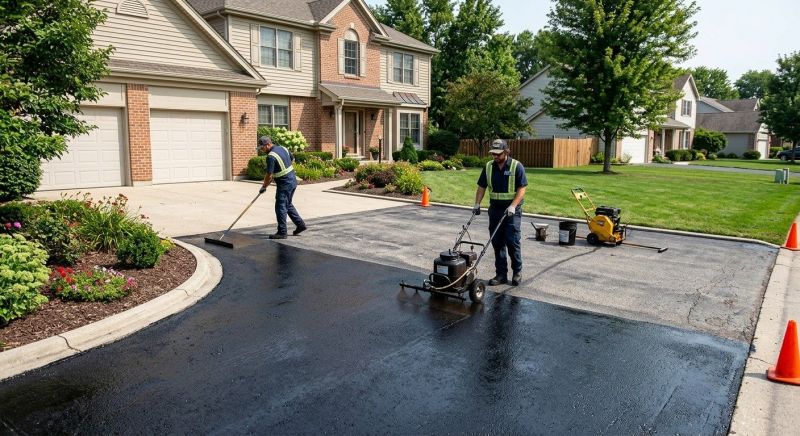 Residential Driveway Sealcoating in Greenville, SC